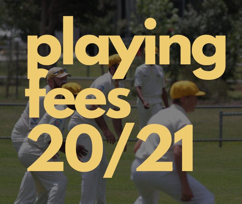 Playing Fees 2020-21